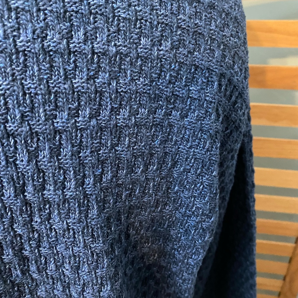 Mens NWT  blue Haggar Henley sweater XL - Picture 5 of 6